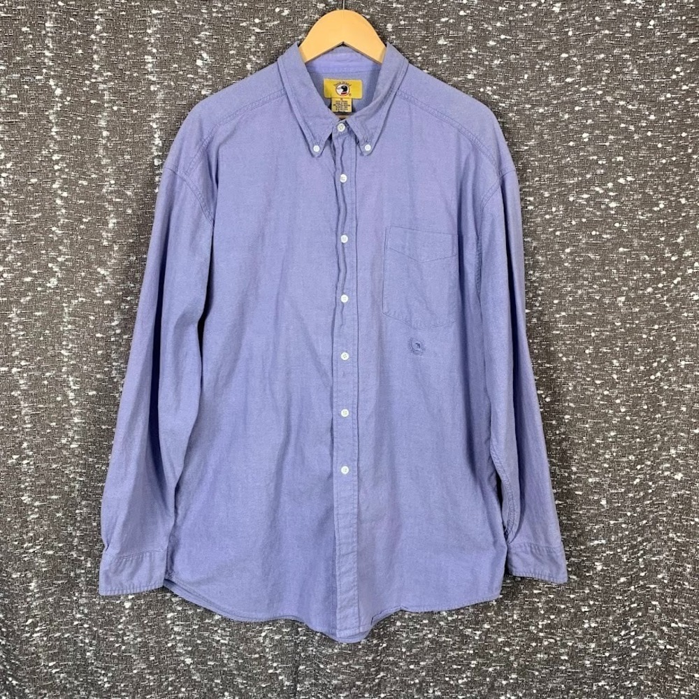 Vintage Duck Head Purple Button Down Embroidered Logo Shirt Preppy Men's XL